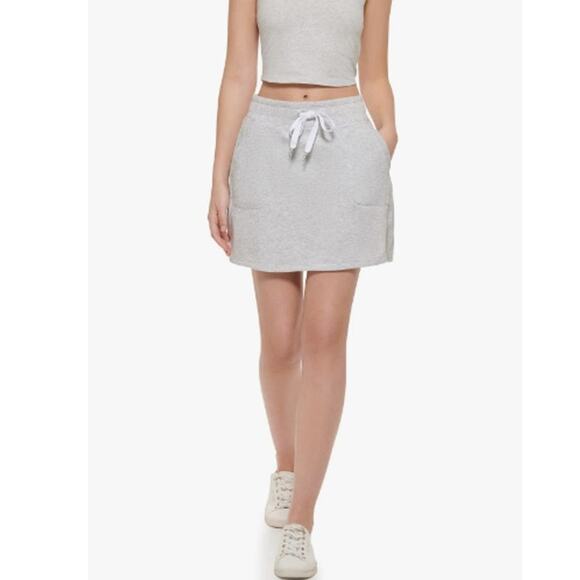 CALVIN KLEIN PERFORMANCE Women's Terry Skirt XL Heather Grey Pull on NWT - Picture 3 of 14